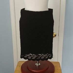 Lace Black Mini Skirt